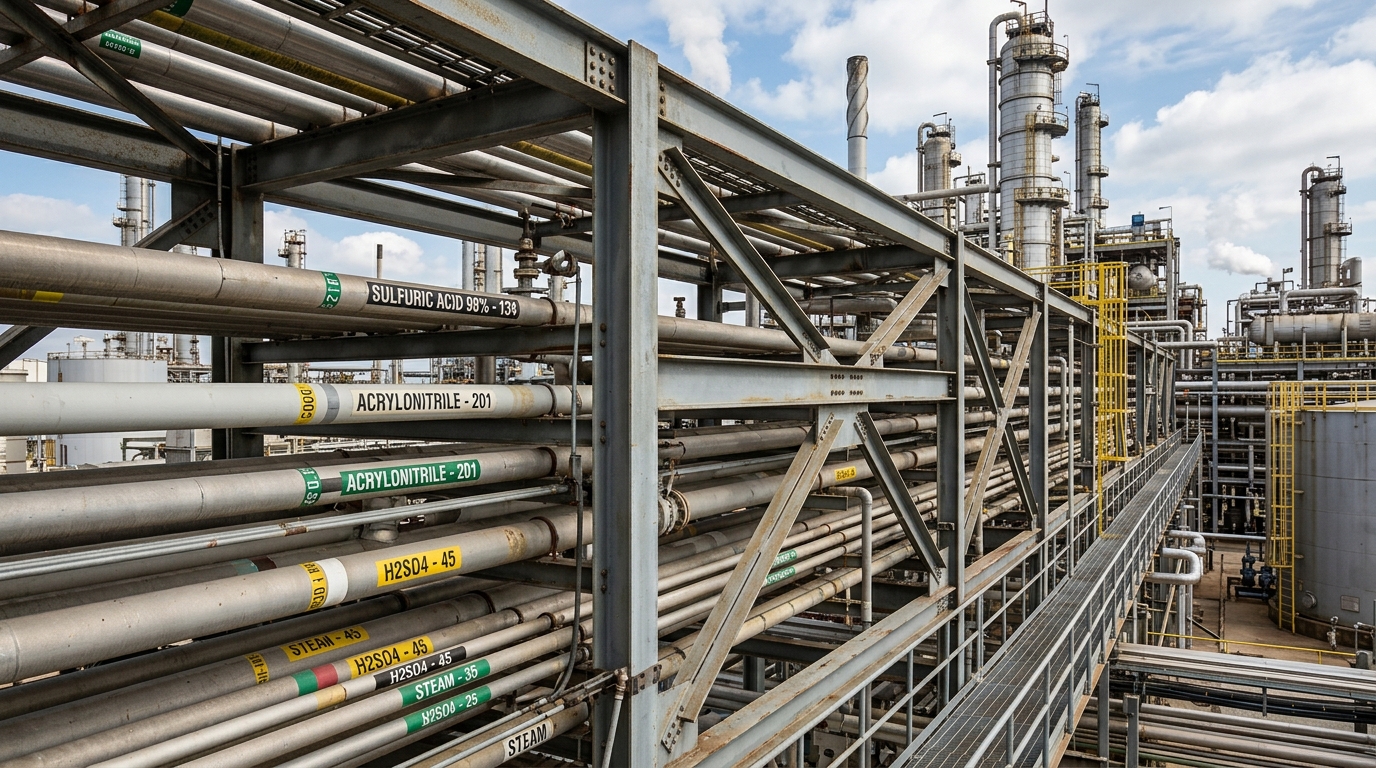 Industrial Pipe Rack Design